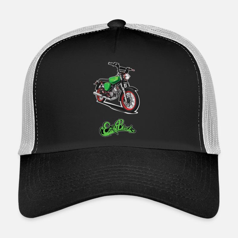 S51 (grün) // Illustration - Trucker Cap - Schwarz/Steingrau