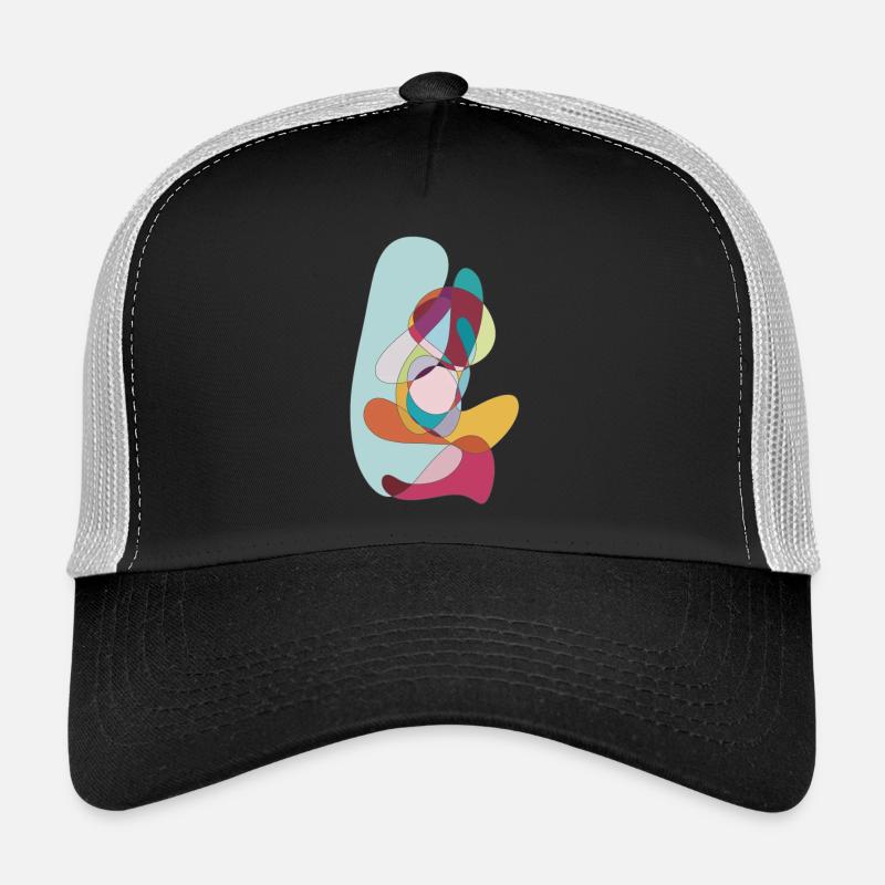 Farbwirbel Abstrakt Trucker Cap