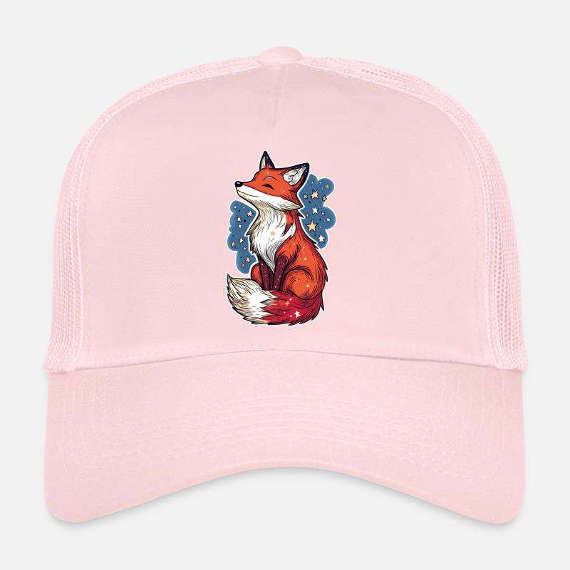 Fuchs und Sternenhimmel Trucker Cap