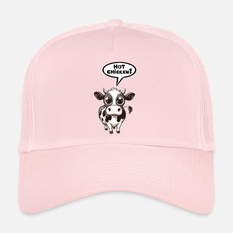 Vache bulle de dialogue Poulet chaud Casquette trucker 