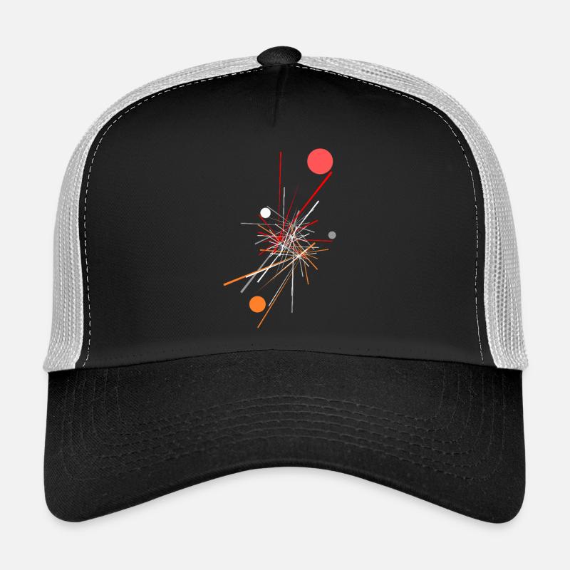 Multicolored Abstract Shards - Trucker Cap - black/stone grey