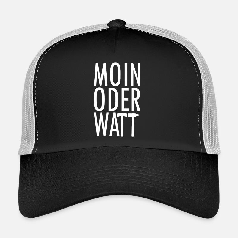 Moin oder Watt Ruhrpott - Trucker Cap - Schwarz/Steingrau