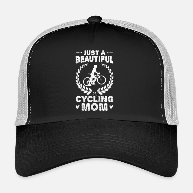 Fahrradfahrer Mutter - Trucker Cap - Schwarz/Steingrau