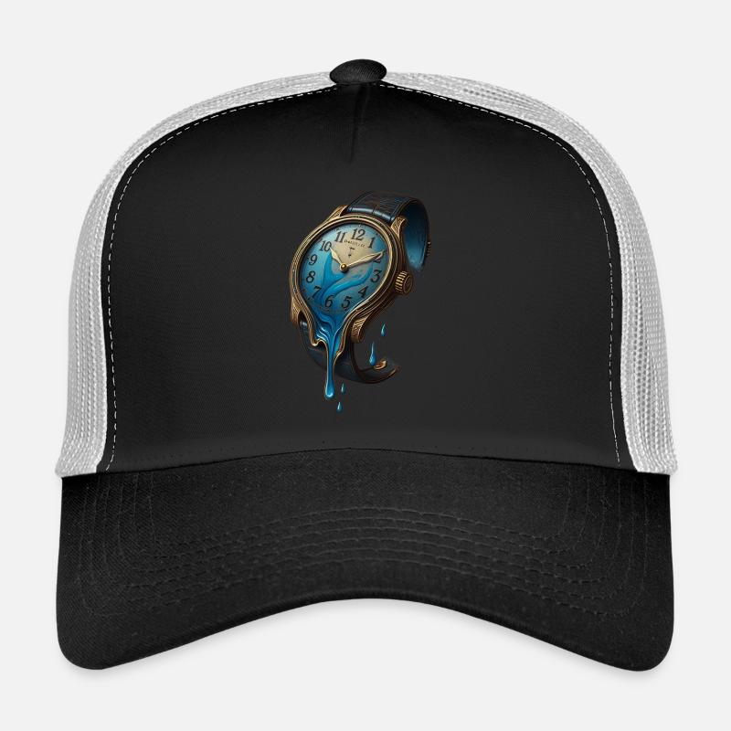 Dripping Clock – Time in the Flow Design Trucker Cap