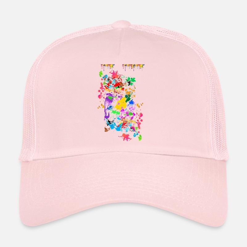 Abstrakte Farbspritzer Trucker Cap