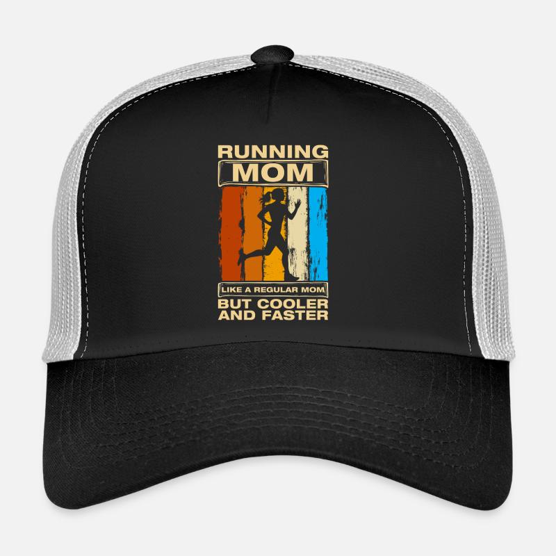 Maman de course drôle de coureur coureur Casquette trucker 