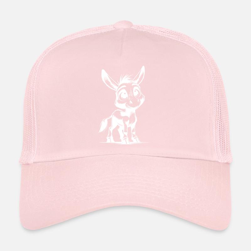 Petit Petit Âne Mignon Dessin au Crayon Casquette trucker 
