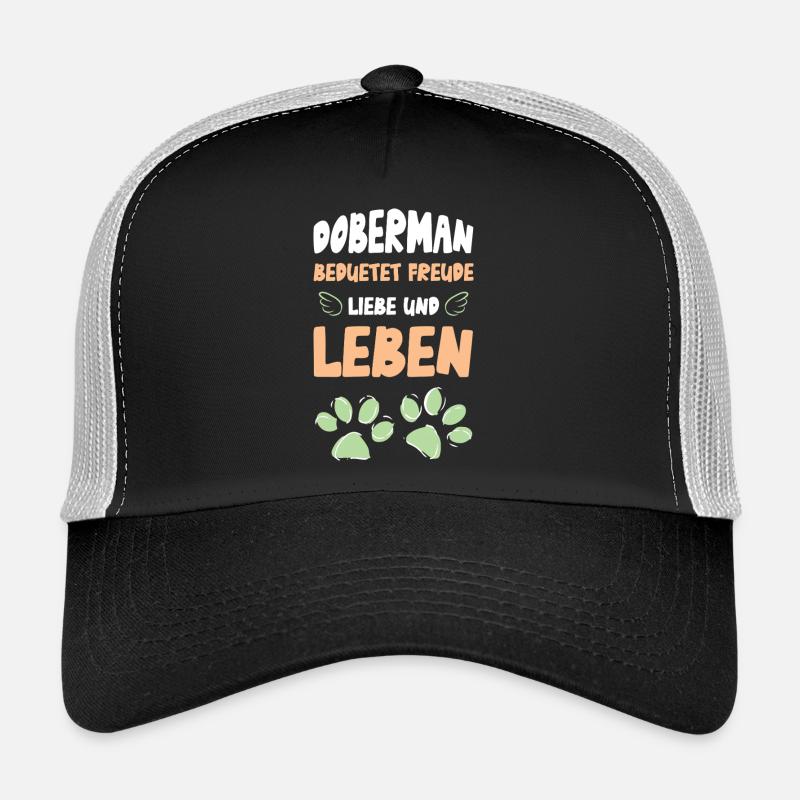 Vie amoureuse des dobermans Casquette trucker 