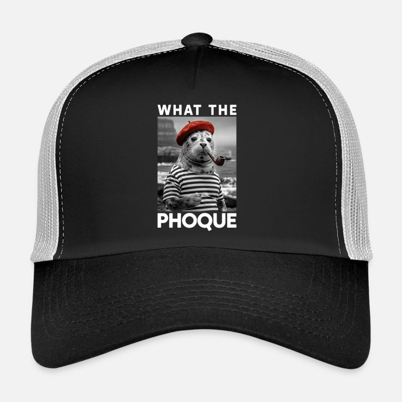 What the Phoque Pays Basque Humour Régional Basque Casquette trucker 
