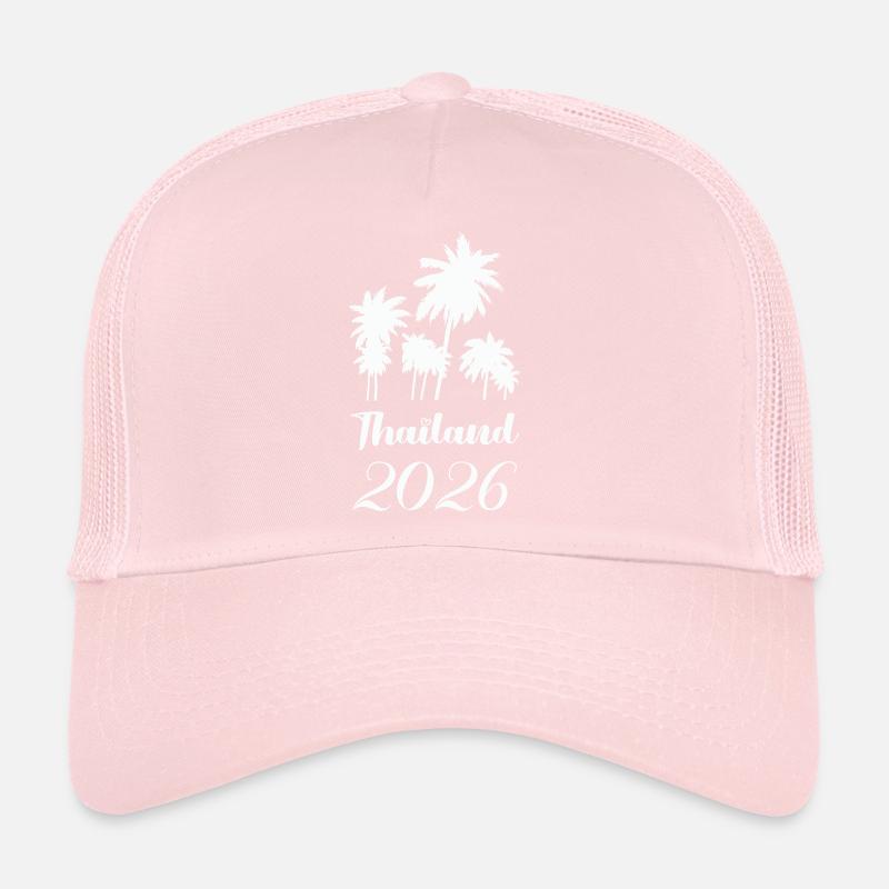 Thailand 2026 Palm Trees Design Trucker Cap