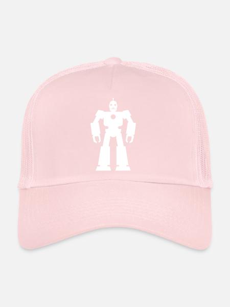 Robots – Technologie de l’IA Science-fiction Nerd Design - Casquette trucker  - rose pâle - Devant