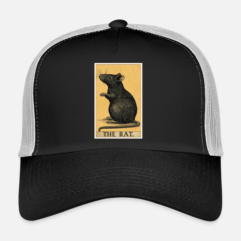 Ratten Ratte - Trucker Cap - Schwarz/Steingrau