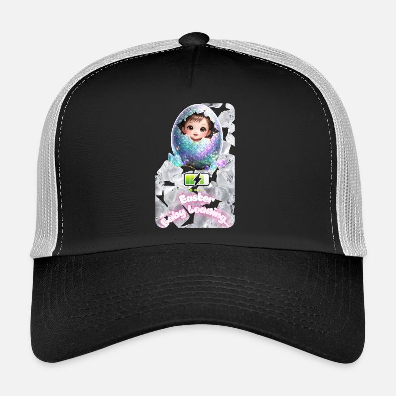Explosion des œufs de bébé de Bourgeon de Pâques Casquette trucker 