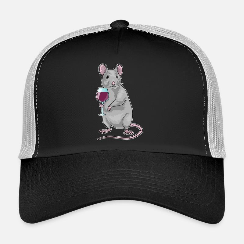 Mouse Red Wine Trucker Cap