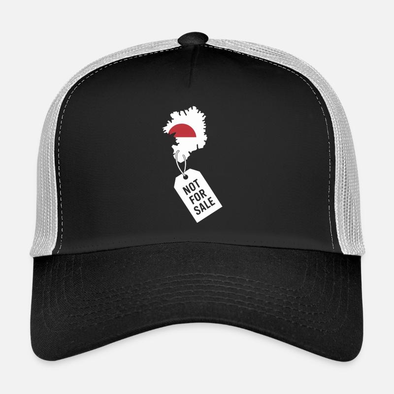 Greenland Not For Sell - Design statement - Casquette trucker - noir/gris pierre