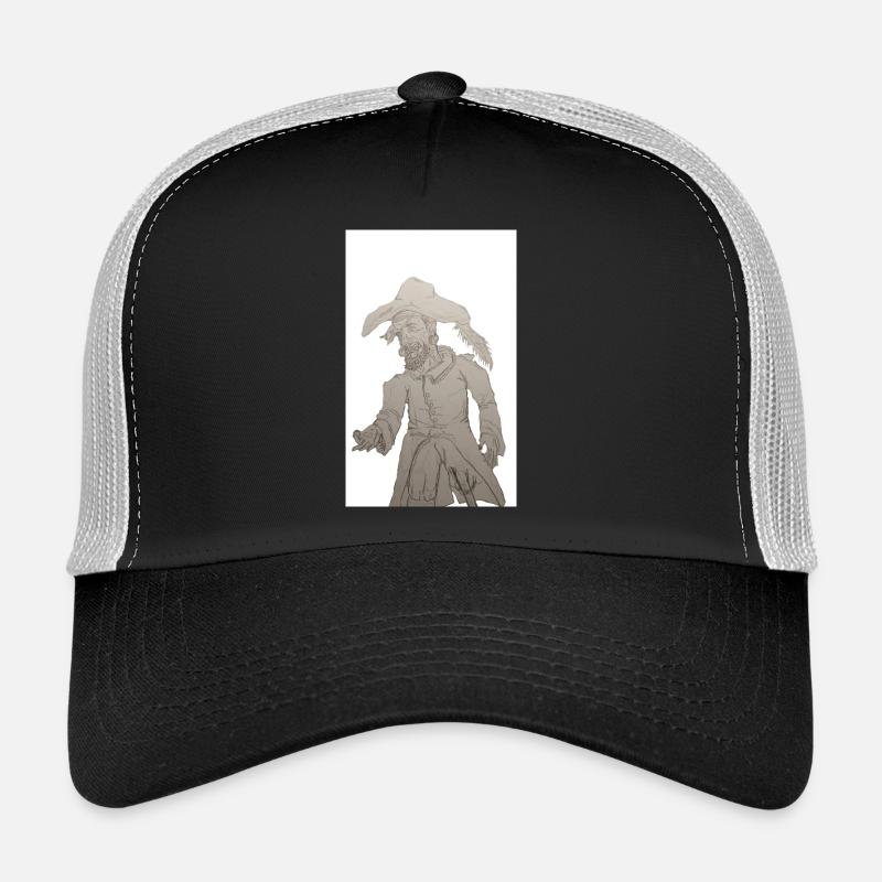 Gieriger Pirat (Graphit) Trucker Cap