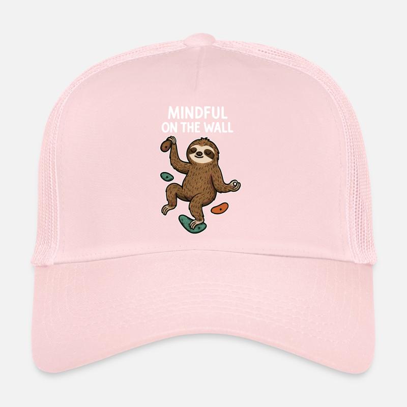 Mindful on the Wall – Zen Sloth on Wall Trucker Cap