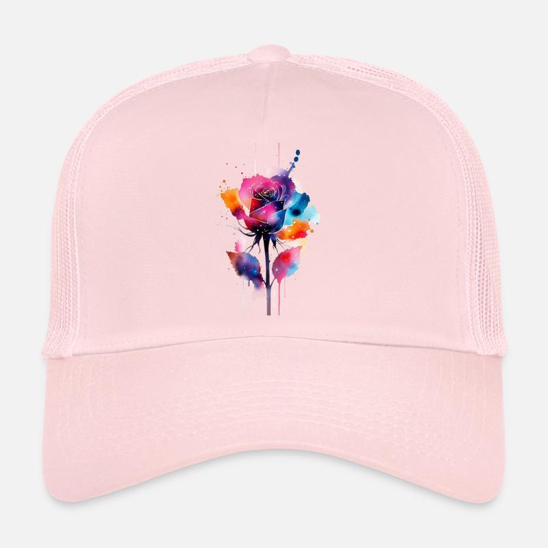 fleur Casquette trucker 