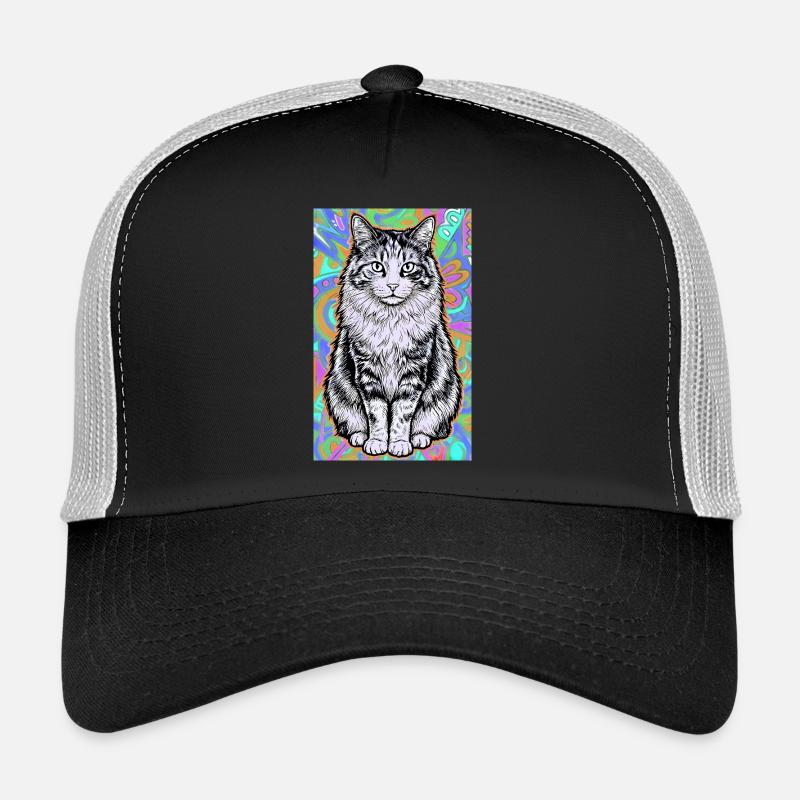 chat Casquette trucker 
