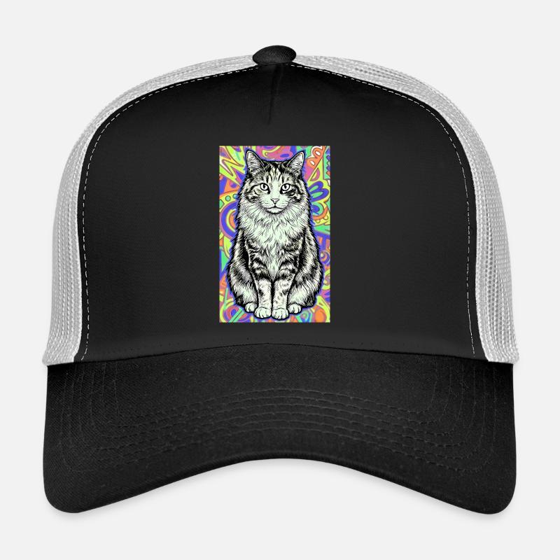 chat Casquette trucker 