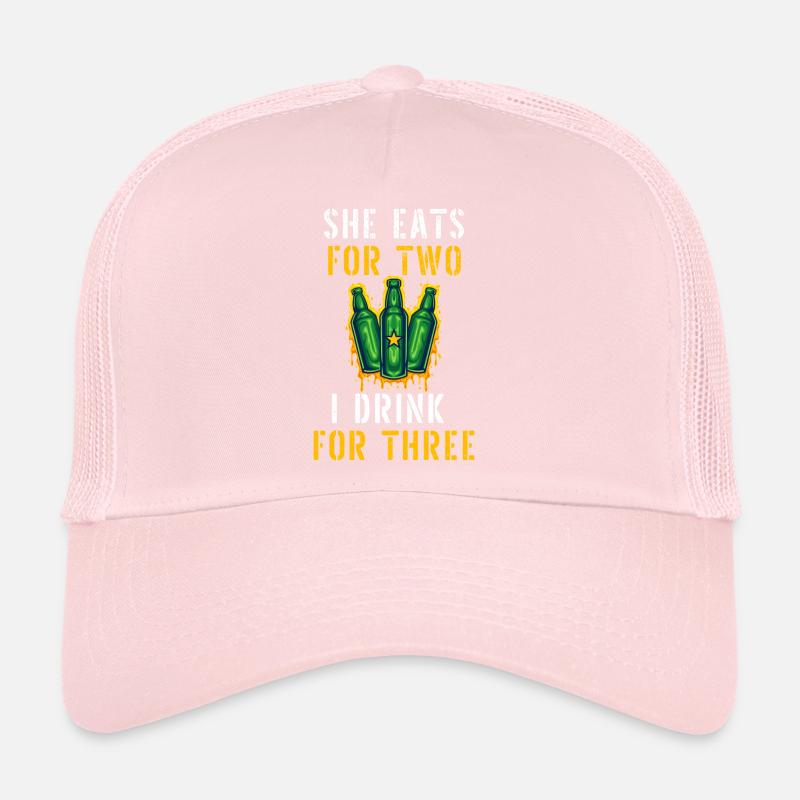 Funny Expecting Dad Beer Trucker Cap