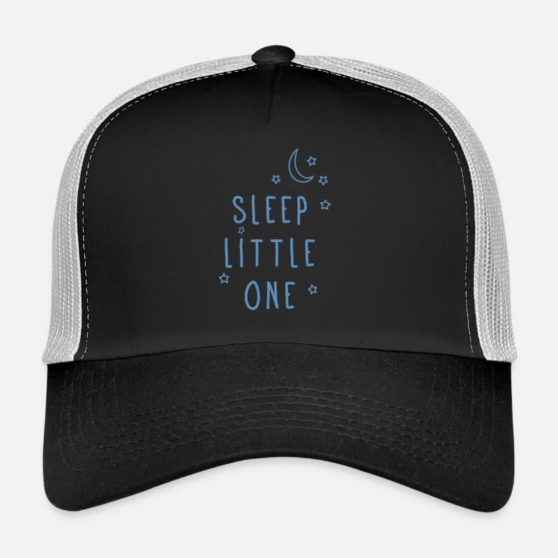 Peu de sommeil Un - Bien dormir bébé - Casquette trucker - noir/gris pierre