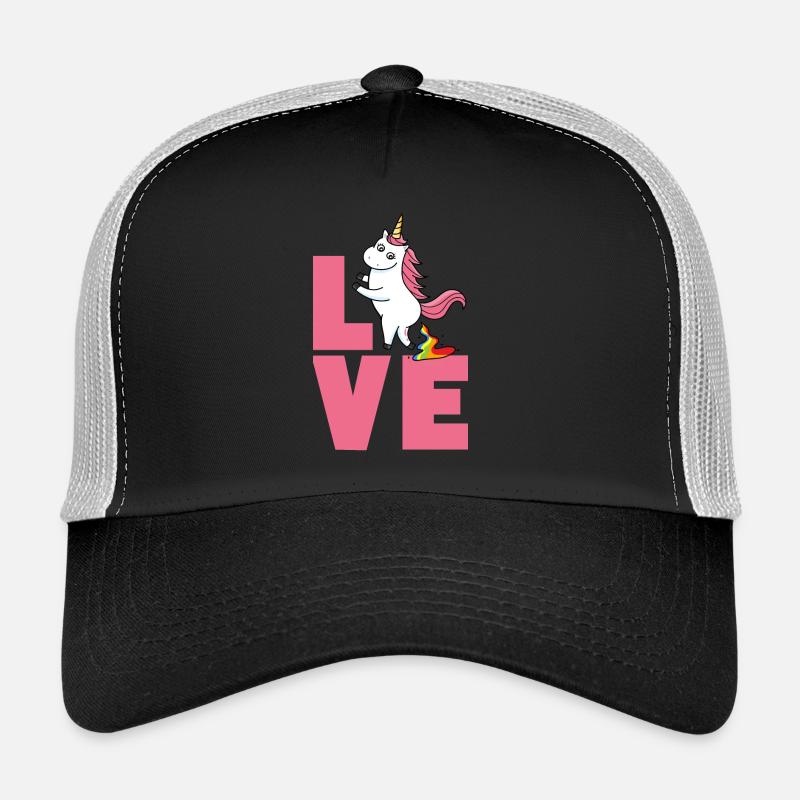 Aimer la licorne Casquette trucker 