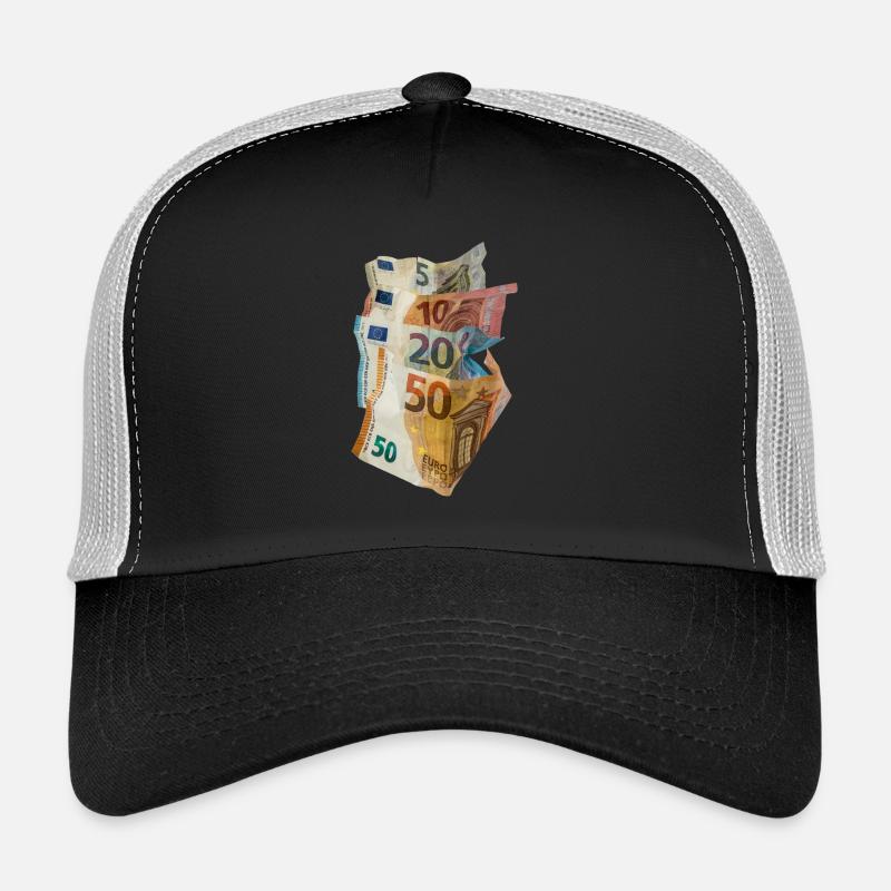Euro-Geldscheine - Trucker Cap - Schwarz/Steingrau