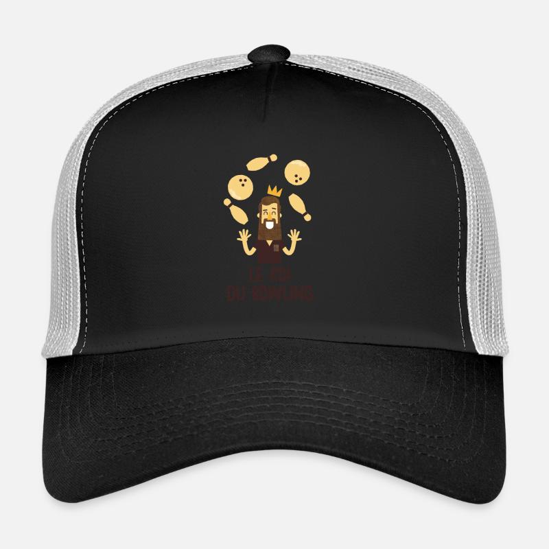 Le roi du bowling - Casquette trucker  - noir/gris pierre