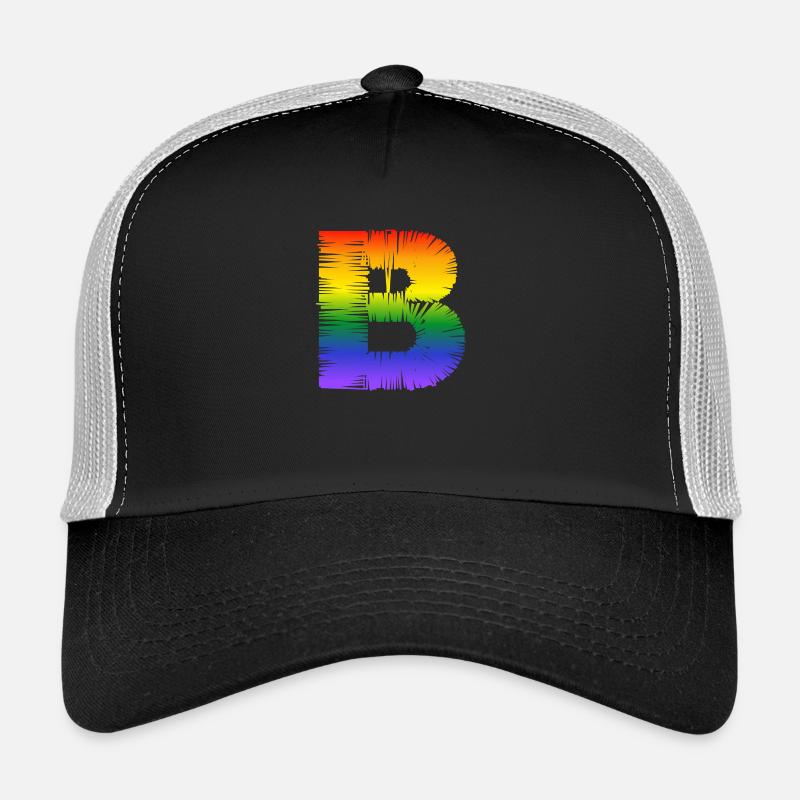 Rainbow B - Casquette trucker  - noir/gris pierre