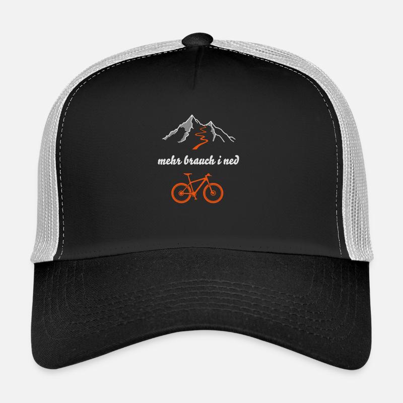 mbin MTB - Trucker Cap - Schwarz/Steingrau