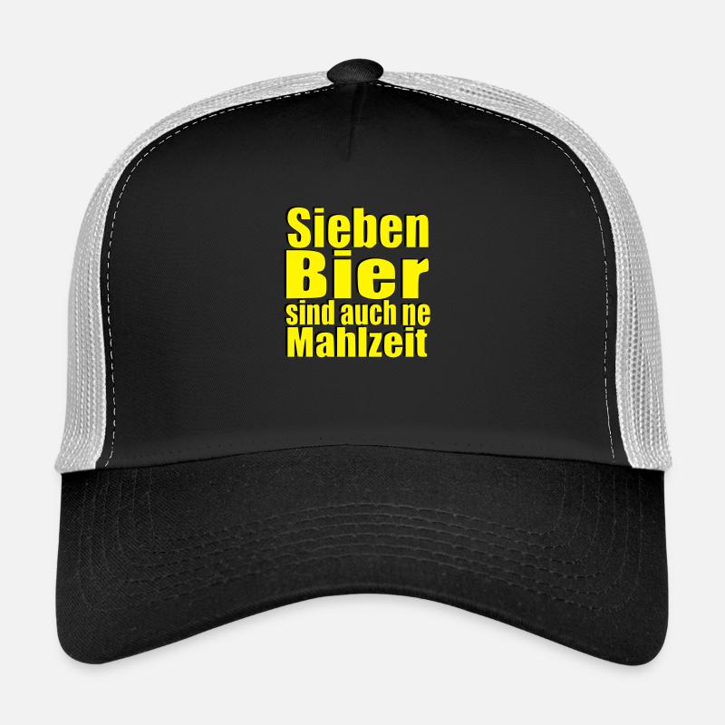 Sieben Bier sind auch ne Mahlzeit Mann Statement Trucker Cap