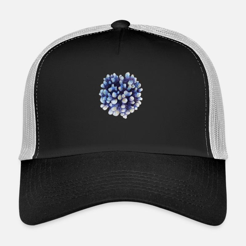 corail - Casquette trucker  - noir/gris pierre