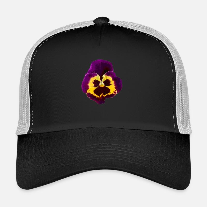 Stiefmütterchen / Veilchen - Trucker Cap - Schwarz/Steingrau