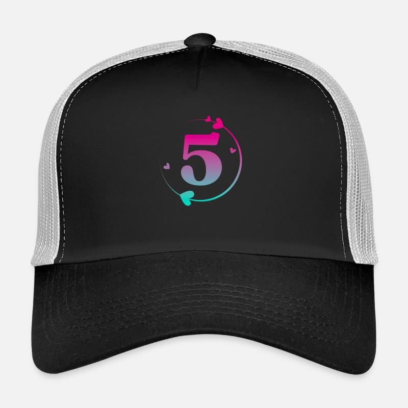 5. Geburtstag Bunter Herzkreis Trucker Cap