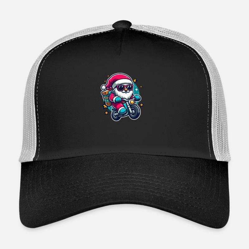 Père Noël à moto Casquette trucker 