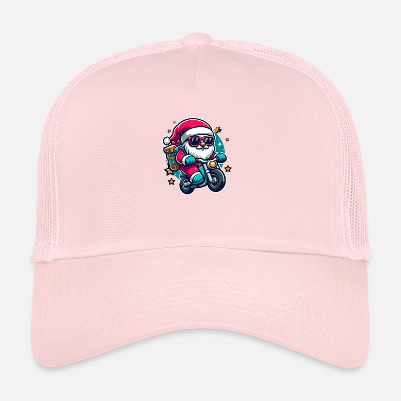 Père Noël à moto Casquette trucker 