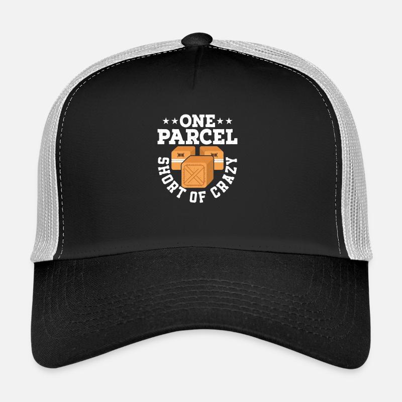 One Parcel Short Of Crazy Postal Worker Mailman Trucker Cap