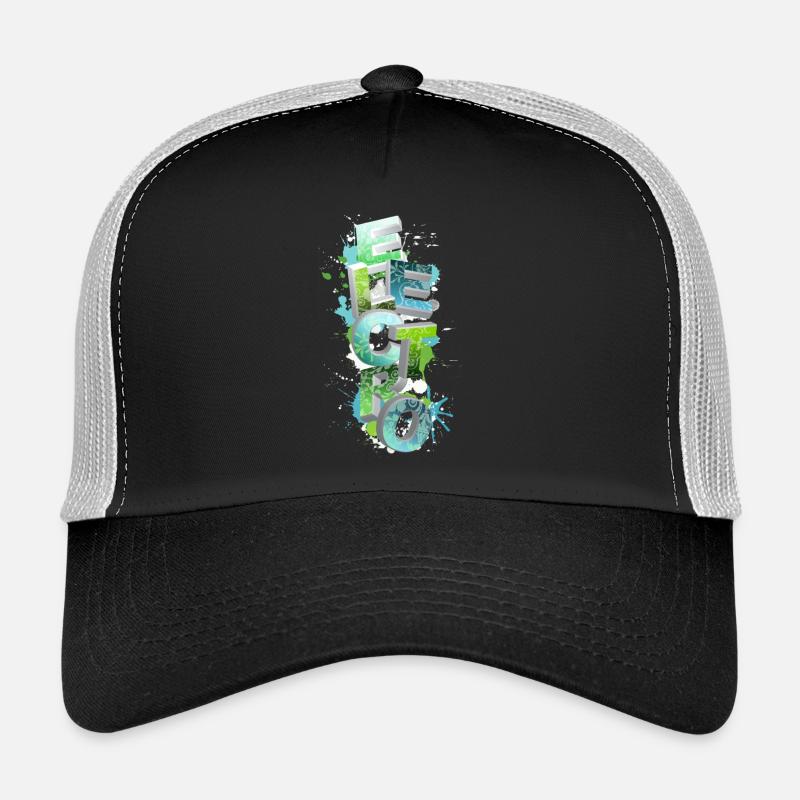 ELECTRO - Trucker Cap - Schwarz/Steingrau
