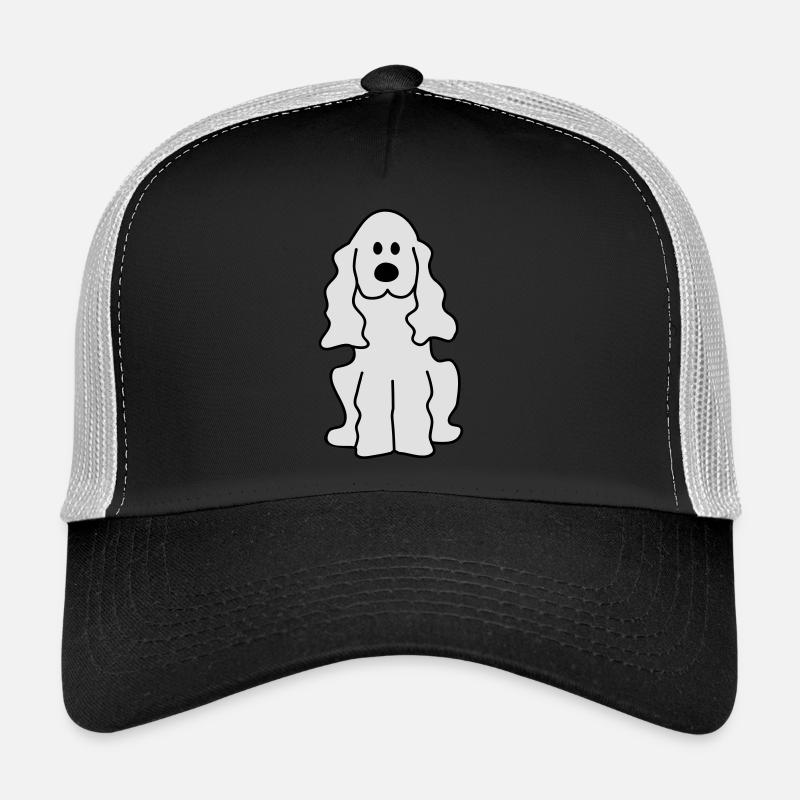 Cocker Spaniel - Trucker Cap - Schwarz/Steingrau