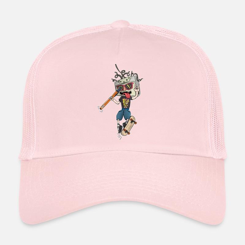 Cassette White 80's TOP Trucker Cap
