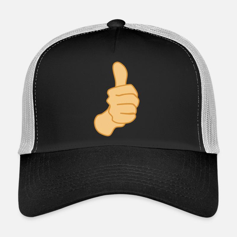 Pouce vers le haut Symbole Positif Casquette trucker 