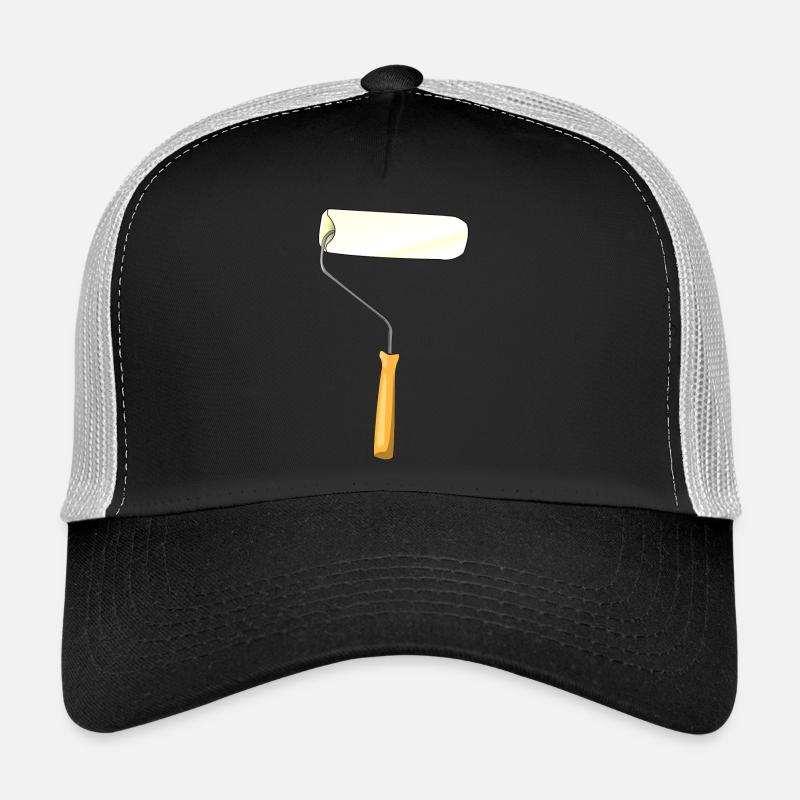 Maler Rolle - Trucker Cap - Schwarz/Steingrau
