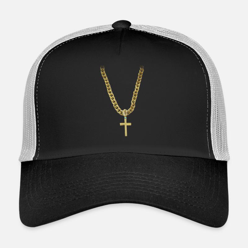 bling christian cross Trucker Cap