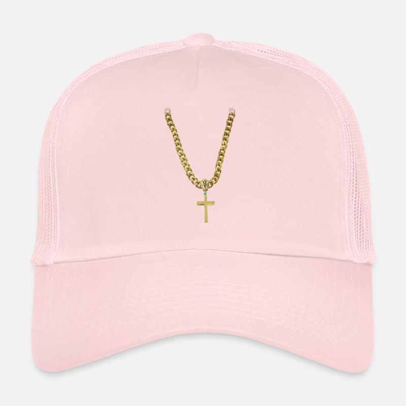 bling check 8 christ Casquette trucker 