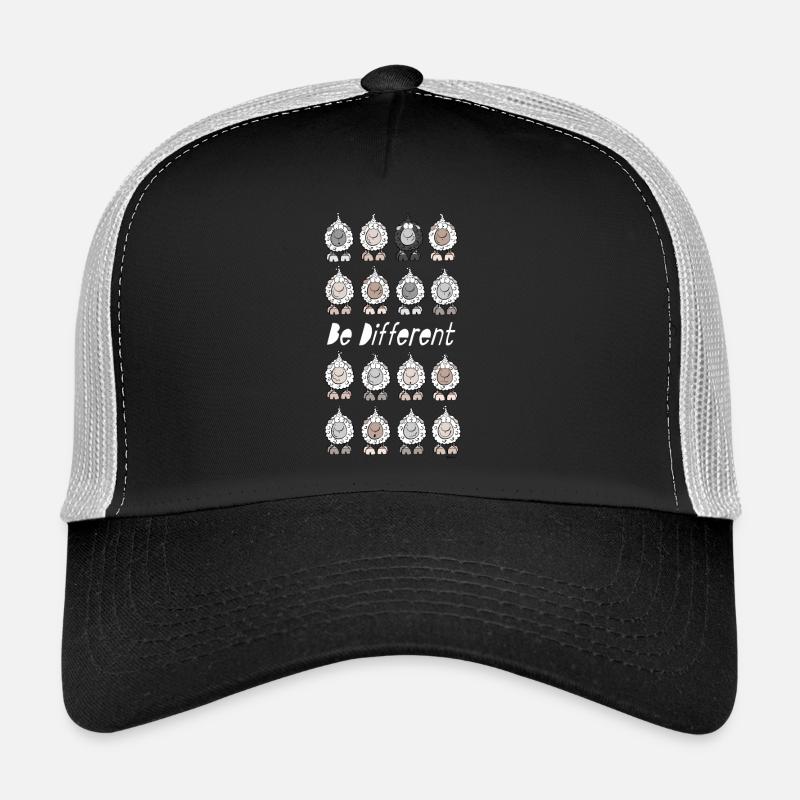 Be Different Sheep - Trucker Cap - black/stone grey