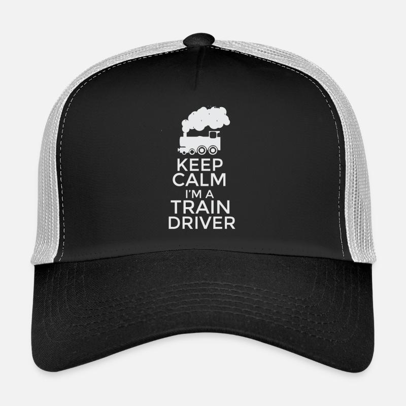 Keep Calm I’m a Train Driver T-Shirt Design Casquette trucker 