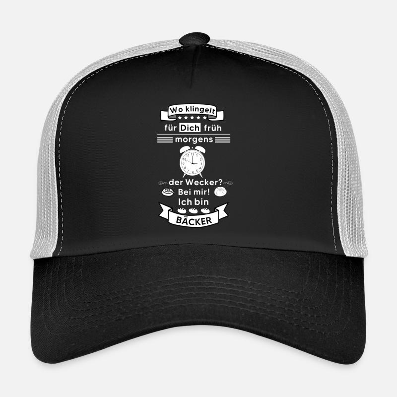 Bäcker - Trucker Cap - Schwarz/Steingrau