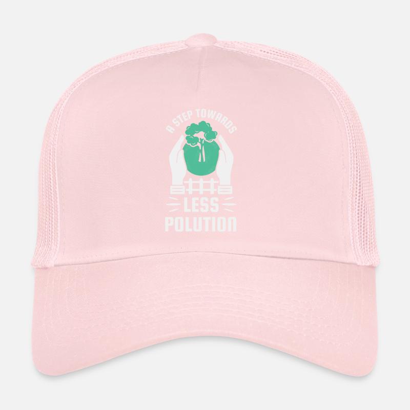 Pas vers une réduction de la pollution Casquette trucker 