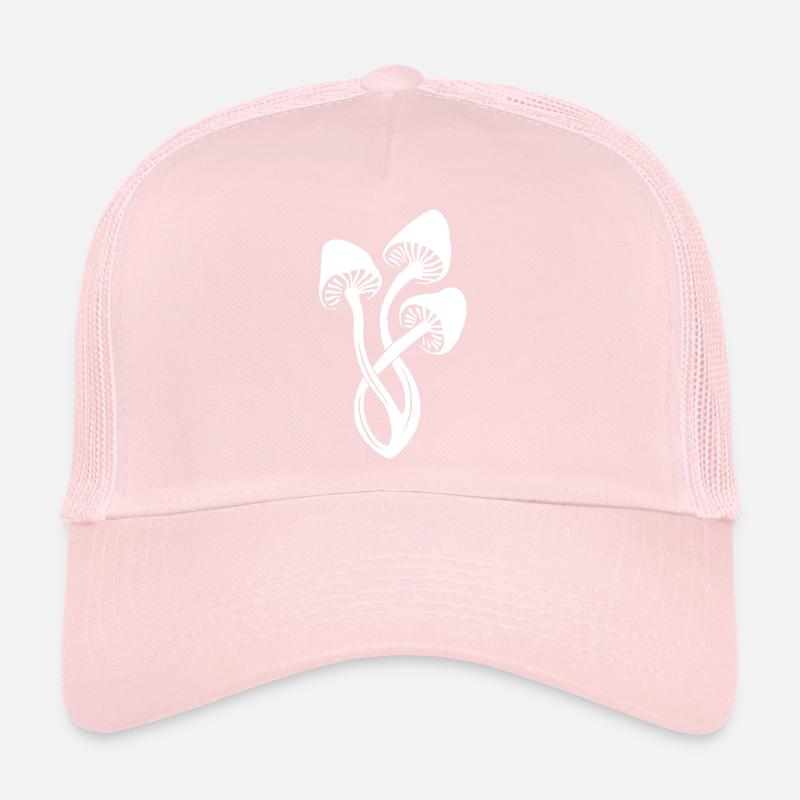 Trio de champignons blancs Casquette trucker 